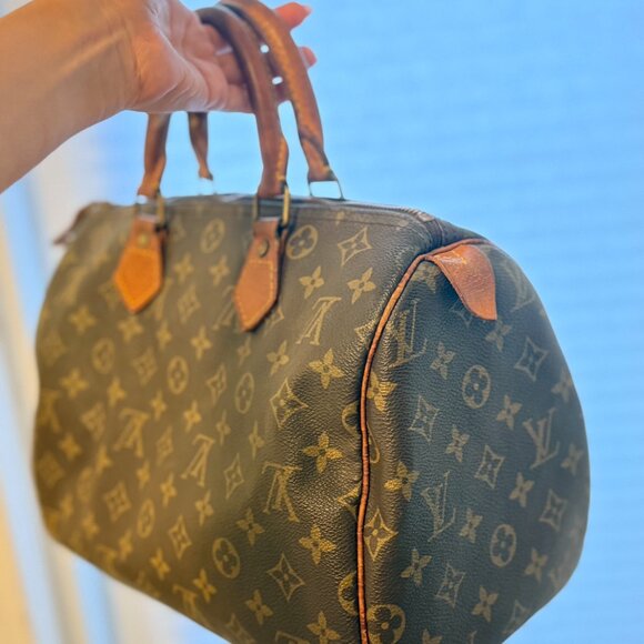 Louis Vuitton Speedy 30 Canvas Purse - Picture 3 of 10